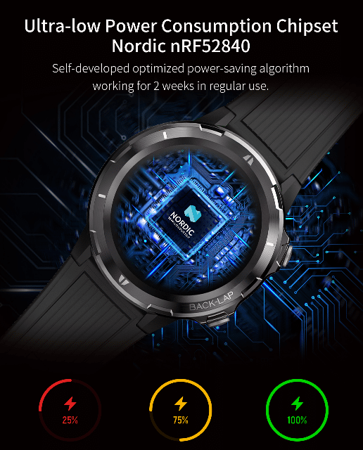 DENVER SW-350 Bluetooth Smart Watch mit integriertem Herzfrequenzsensor 1.3