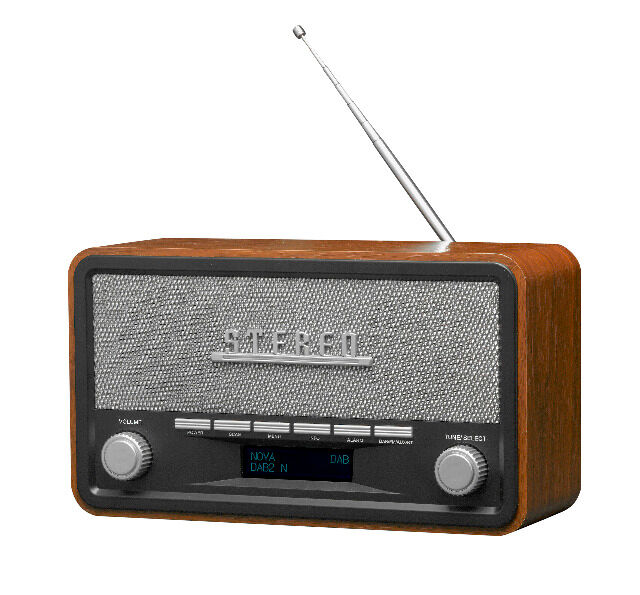 DENVER DAB-18 DAB + / FM-Radio mit Bluetooth-, Uhr- und Alarmfunktion 2 x 2 W Lautstärke 