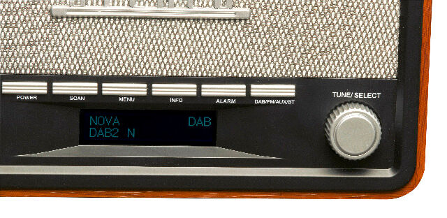 DENVER DAB-18 DAB + / FM-Radio mit Bluetooth-, Uhr- und Alarmfunktion 2 x 2 W Lautstärke 