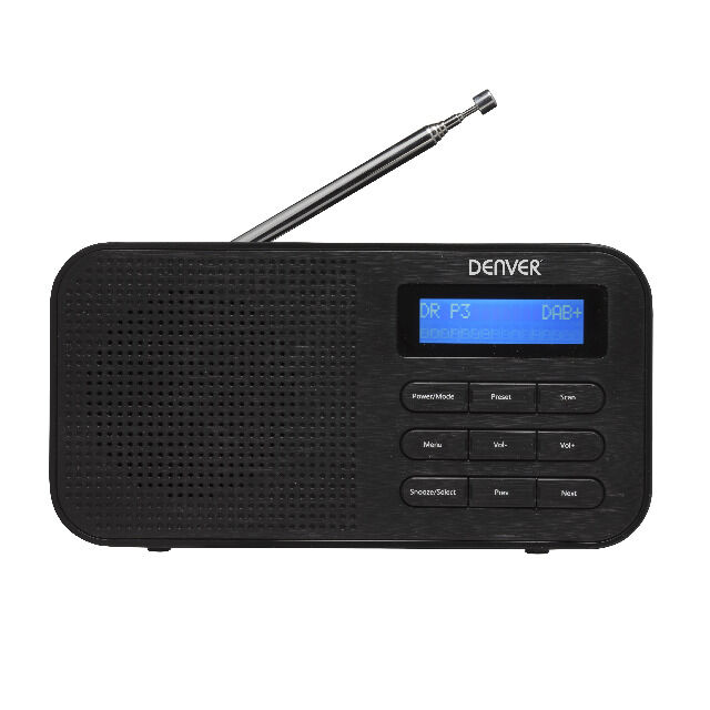 DENVER DAB-42 DAB + Digitalradio und auch eingebautes FM-Radio Clock & Dual Alarm Funktion, Kopfhörerausgang