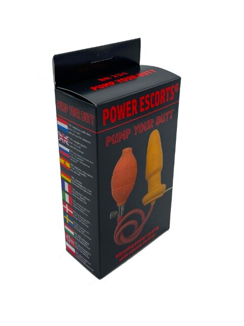Power Escorts - Pump Your Butt - Vibrierender Analplug - Fleisch - Farbbox - anal - Erotik