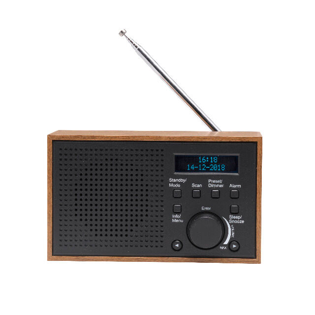 DENVER DAB-46 DAB + Radio mit eingebautem UKW-Radio Alarmfunktion