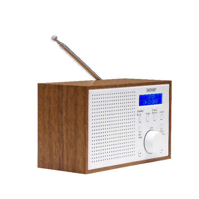 DENVER DAB-46 DAB + Radio mit eingebautem UKW-Radio Alarmfunktion