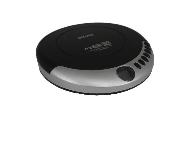 DENVER DMP-340 Tragbarer CD / MP3-Player mit Antischock- und Wiederaufnahmefunktion 60/120 Sekunden Antischock, inklusive Kopfhörer