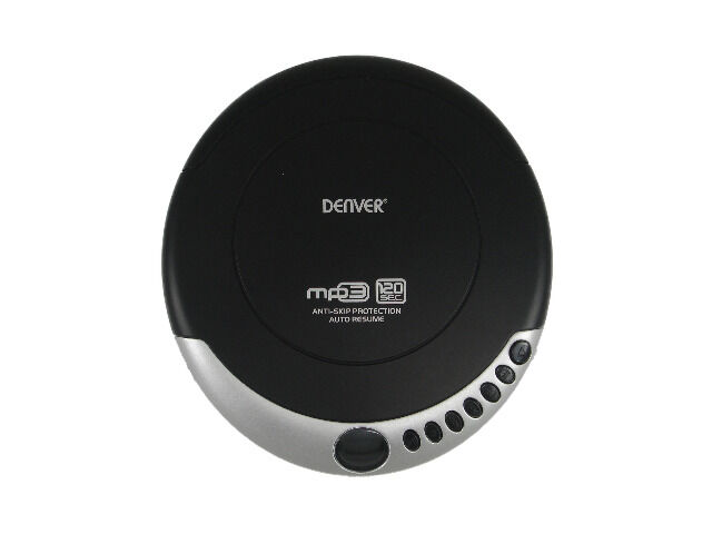 DENVER DMP-340 Tragbarer CD / MP3-Player mit Antischock- und Wiederaufnahmefunktion 60/120 Sekunden Antischock, inklusive Kopfhörer