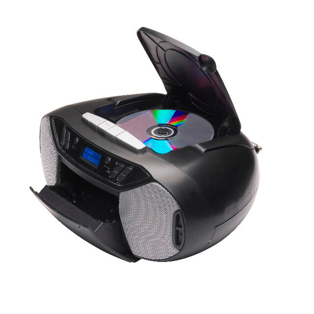 DENVER TDC-250 DAB + Boombox Mit DAB + / FM-Radio, Kassettenrekorder, CD-Player und AUX-Eingang