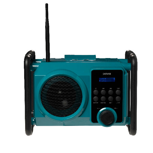 DENVER WRD-50 Baustelle DAB + Radio Mit Bluetooth & Flutlichtfunktion