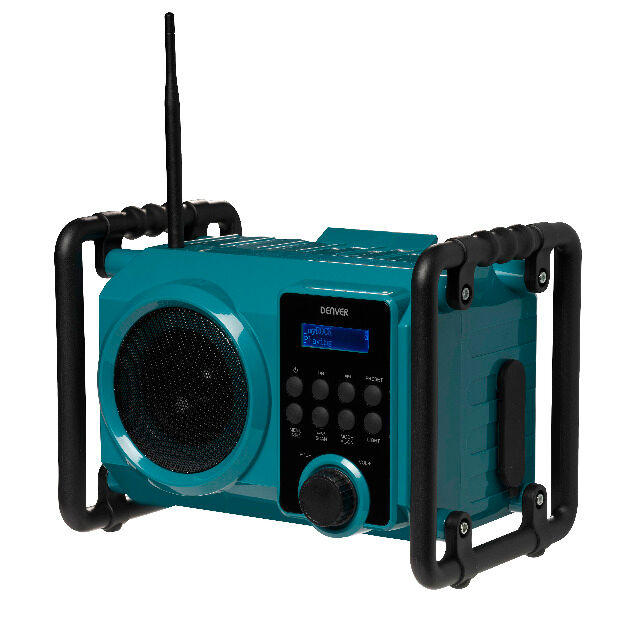 DENVER WRD-50 Baustelle DAB + Radio Mit Bluetooth & Flutlichtfunktion