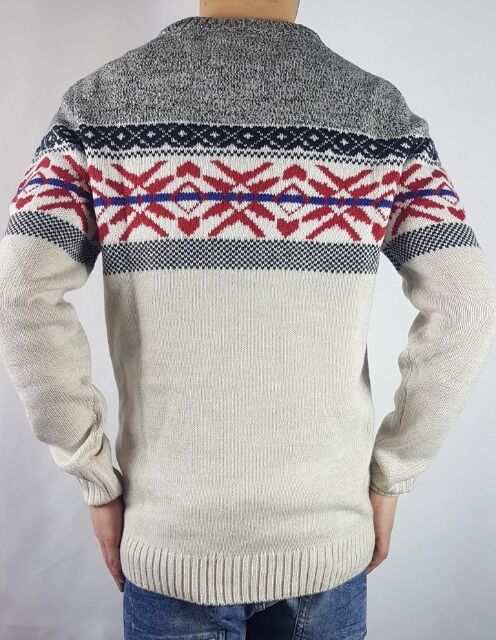 Herren  Rundhalspullover mit dem Norweger Style von C&A 