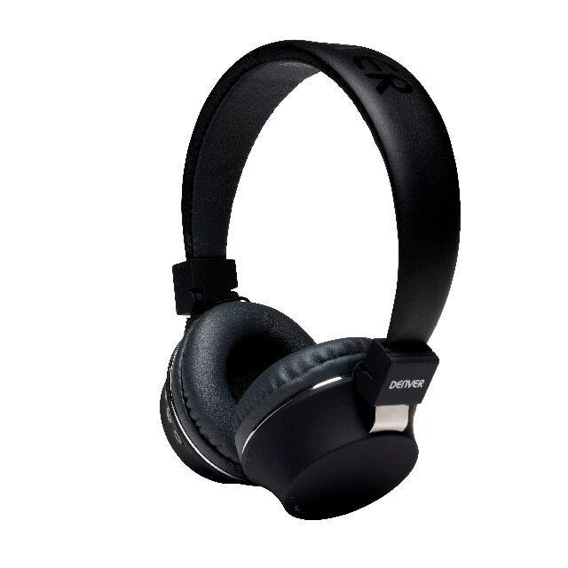 DENVER BTH-205 Drahtloses Bluetooth-Headset mit Freisprechfunktion AUX-Eingang, eingebauter Akku (bis zu 8 Stunden Musikwiedergabe)
