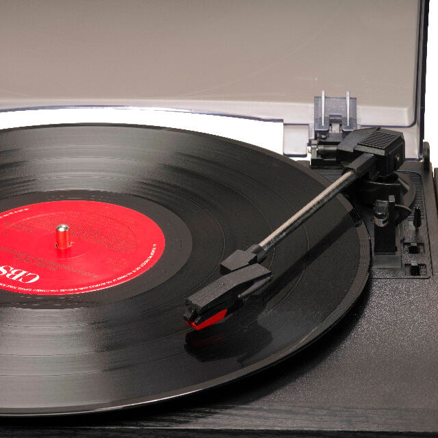 DENVER MRD-166 Musikcenter mit Plattenspieler DAB + / FM-Radio, CD-Player, Doppelkassettendeck, USB- und SD-Kartensteckplatz Direkte MP3