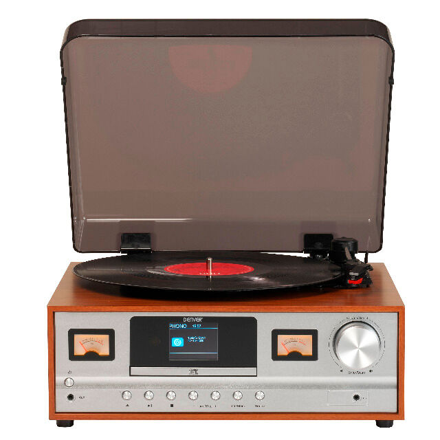 DENVER MRD-52 Retro Musiksystem Mit DAB + / FM-, Plattenspieler- und Bluetooth-Funktion