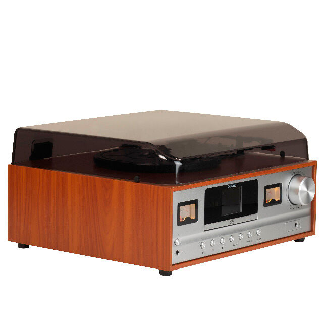 DENVER MRD-52 Retro Musiksystem Mit DAB + / FM-, Plattenspieler- und Bluetooth-Funktion