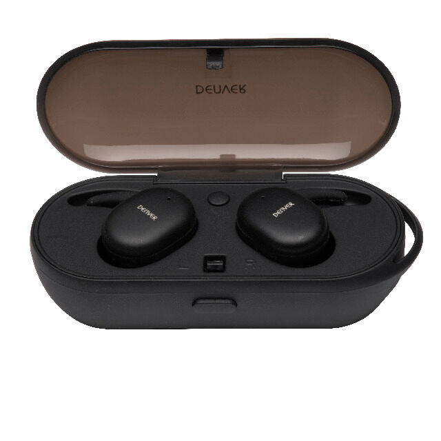 DENVER TWE-53MK2 Truly wireless  Bluetooth-Ohrhörer mit Ladekoffer und Freisprechfunktion 4-5 Stunden Musikwiedergabe pro Ladung
