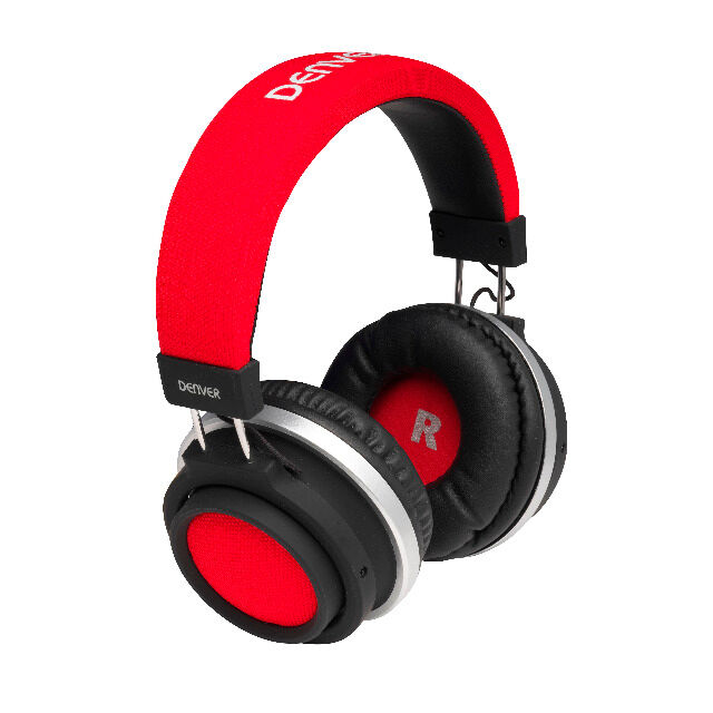 DENVER BTH-250 Drahtloses Bluetooth-Headset mit Freisprechfunktion Eingebauter Akku (bis zu 6 Stunden Musikwiedergabe)