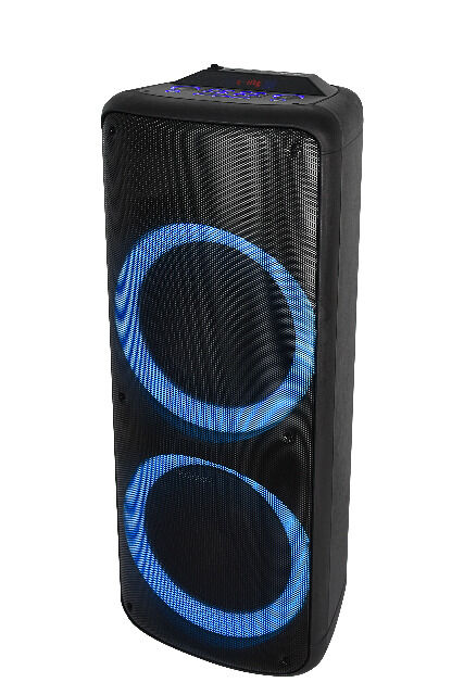 DENVER BPS-455 Bluetooth-Party-Lautsprecher Mit LED-Licht und 2 x 10 ”Tieftönern
