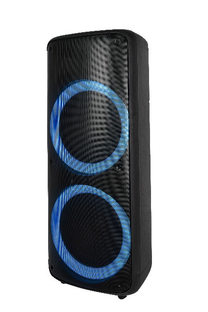 DENVER BPS-455 Bluetooth-Party-Lautsprecher Mit LED-Licht und 2 x 10 ”Tieftönern