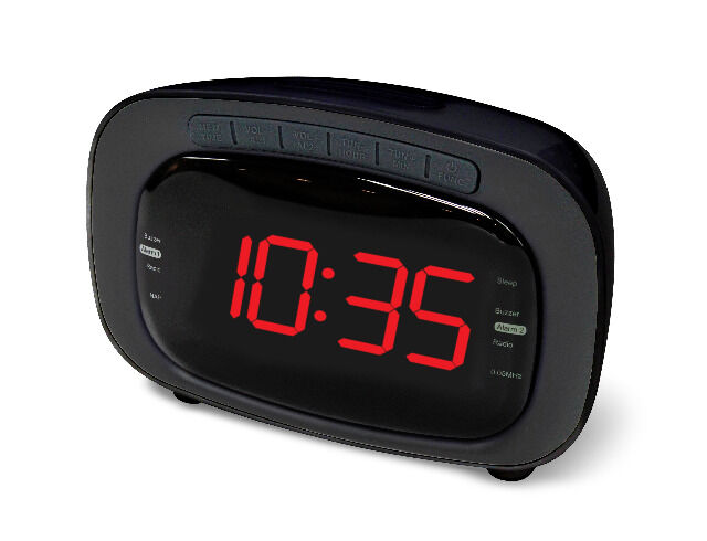 DENVER CR-422 PLL FM Clockradio mit Doppelalarmfunktion mit 20 voreingestellten Sendern