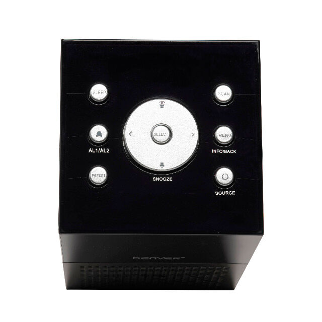 DENVER CRD-510 DAB + Clockradio mit USB zum Aufladen des Smartphones Auch UKW-Radio & Doppelalarmfunktion