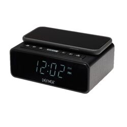 DENVER CRQ-105 FM Clockradio with QI charging Dual alarm function