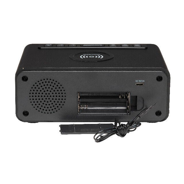 DENVER CRQ-105 FM Clockradio with QI charging Dual alarm function