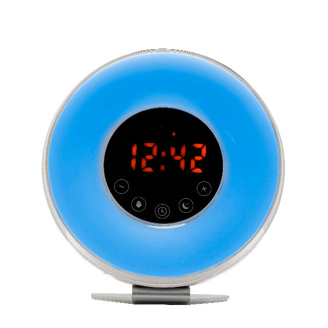 Denver CRL-340 Clockradio mit Wecklicht, Moodlight-Funktion und natürlichen Klängen Mit PLL FM Radio und 6 verschiedenen Naturgeräuschen