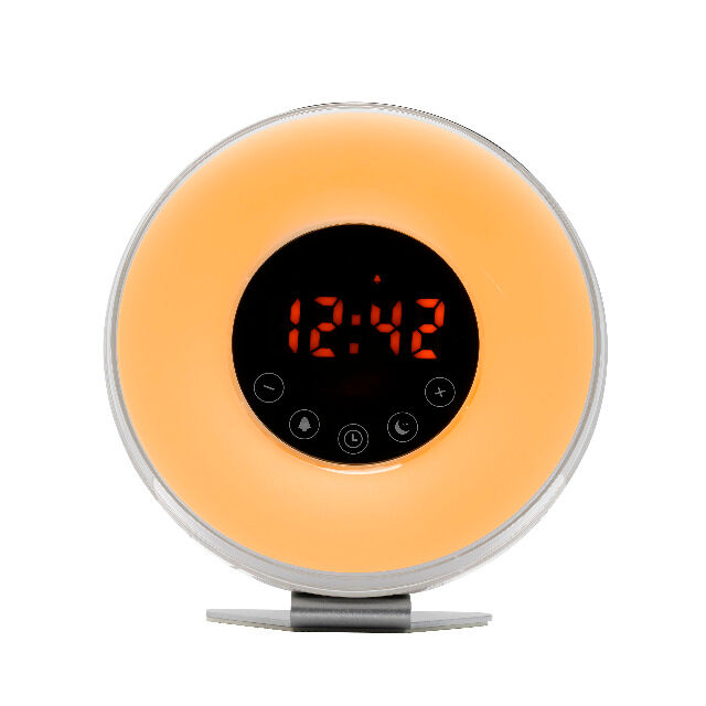 Denver CRL-340 Clockradio mit Wecklicht, Moodlight-Funktion und natürlichen Klängen Mit PLL FM Radio und 6 verschiedenen Naturgeräuschen