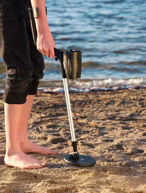 DENVER MET-100 Metalldetektor in Leichtbauweise Kann Metalle & Gold/Silber finden