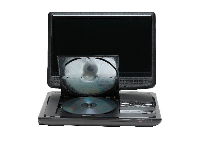 DENVER MT-1080T2H Tragbarer DVD-Player mit 10,1-Zoll-TFT / LCD-Bildschirm und DVB-T2 H.265-Tuner für FTA-Kanäle USB-Eingang 