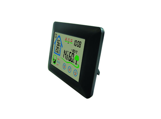 DENVER WS-520 Wetterstation mit Uhrfunktion & Innen-/Außenmessung 3 Touch-Tasten auf der Vorderseite für einfache Bedienung