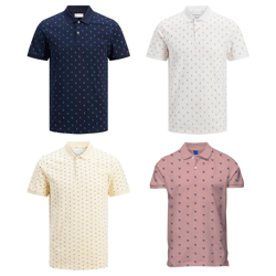 Jack & Jones Polos mit Muster Herren Poloshirt Mix