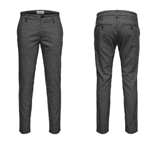 Only & Sons Chino Herren Hose grau