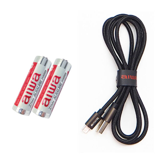 Aiwa PCD-810BK tragbarer CD/CD-R/MP3 Spieler, Grau Schwarz, mit Earphones und Tasche, ESP 120s Anti-Shock