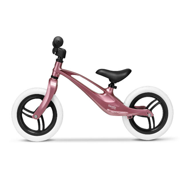 Lionelo Bart ROSA Laufrad Magnesiumrahmen 3kg, EVA-Schaumräder komfortable Fußstütze Fahrrad Balance Bike Roller