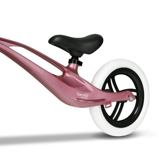 Lionelo Bart ROSA Laufrad Magnesiumrahmen 3kg, EVA-Schaumräder komfortable Fußstütze Fahrrad Balance Bike Roller