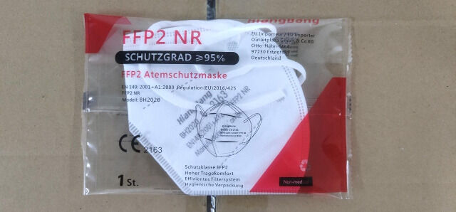 FFP2 Atemschutzmaske CE2163 einzeln verpackt deutsche Beschreibung Gesichtsmaske Mundschutz