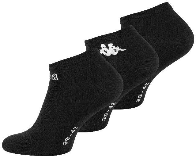 Original KAPPA Herren Baumwoll Sneaker Socken im 3er Pack