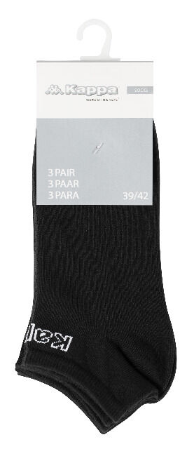 Original KAPPA Herren Baumwoll Sneaker Socken im 3er Pack