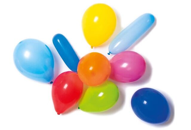 Amscan Luftballon 10er farbl. sortiert mit Pumpe Partyzubehör 