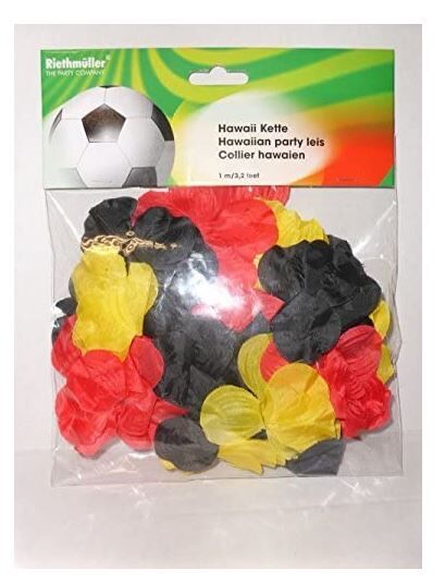 AMSCAN Hawaii Kette Blumen Kette in Deutschland Motiv 1 m, zur WM