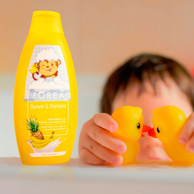 Forea - Shower & Shampoo for Kids - 500ml -Made in Germany- EUR.1
