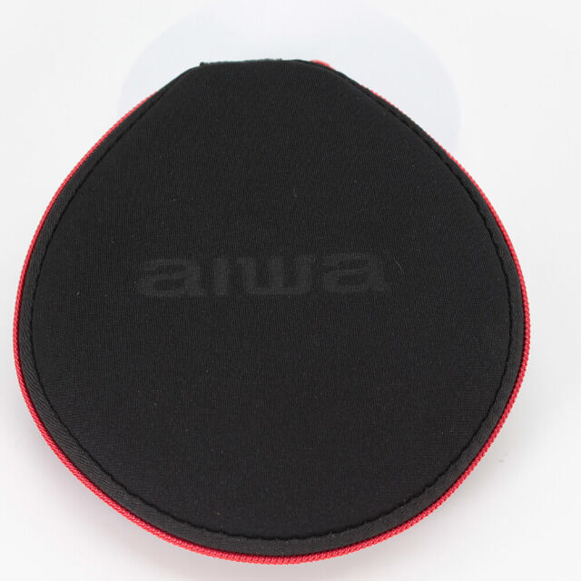 Aiwa PCD-810RD ROT Schwarz tragbarer CD/CD-R/MP3 Spieler Player Earphones und Tasche, ESP, 120sec Anti-Shock, Audio, HiFi