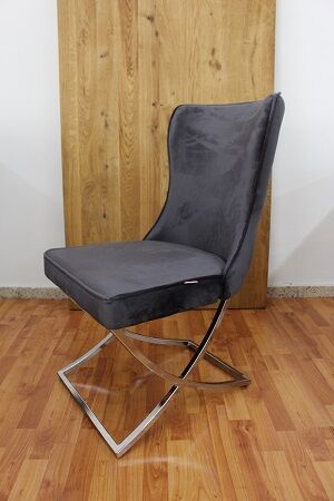 Stuhl Midnight Blue + Metall Gestell + Neu auf Lager