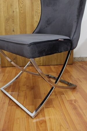 Stuhl Midnight Blue + Metall Gestell + Neu auf Lager