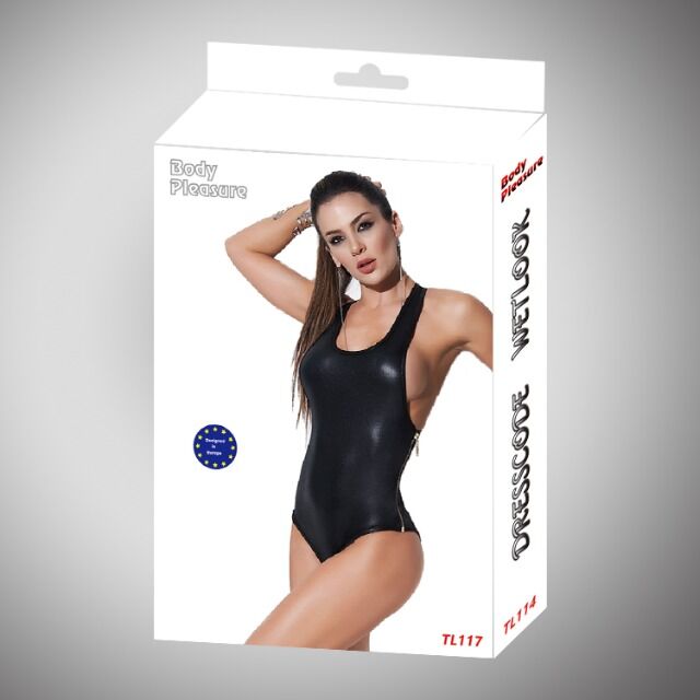 Dessous - Sexy Lingerie - Wetlook Dress in Super Verpackung - Erotik - TL118 size M/L - Body Pleasure