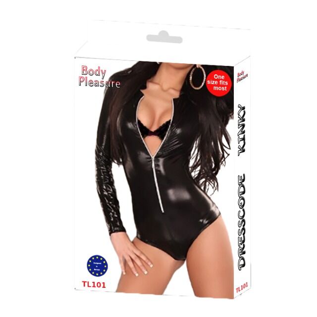 Dessous - Sexy Lingerie - Wetlook Body in Super Verpackung - Erotik - TL101 - Size M/L - Body Pleasure