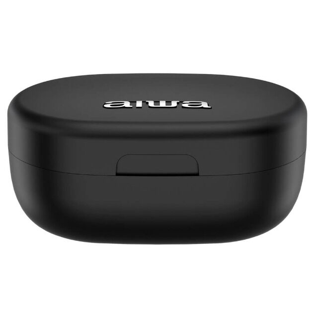 Aiwa EBTW-150BK schwarz Drahtlose Kopfhörer Bluetooth 5.0 10M In-Ear ANS Voice Assistant TWS Ladebox Ohrhörer Headset Freisprechfunktion