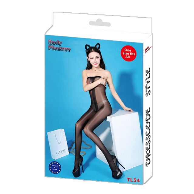Dessous - Sexy Lingerie - Sexy Bodystocking in Super Verpackung - Erotik - TL54 - One Size fits most - Body Pleasure