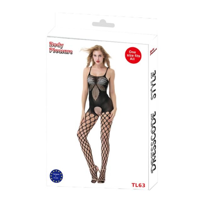 Dessous - Sexy Lingerie - Sexy Bodystocking in Super Verpackung - Erotik - TL63 - One Size fits most - Body Pleasure