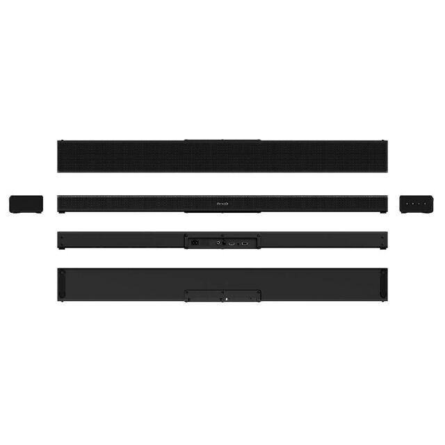 Aiwa HE-888BT Soundbar schwarz 60W Bass-Woofer Bluetooth DSP HDMI USB AUX Bassbox TV Fernseher Soundbox Heimkino Lautsprecher Heimkino Boxen